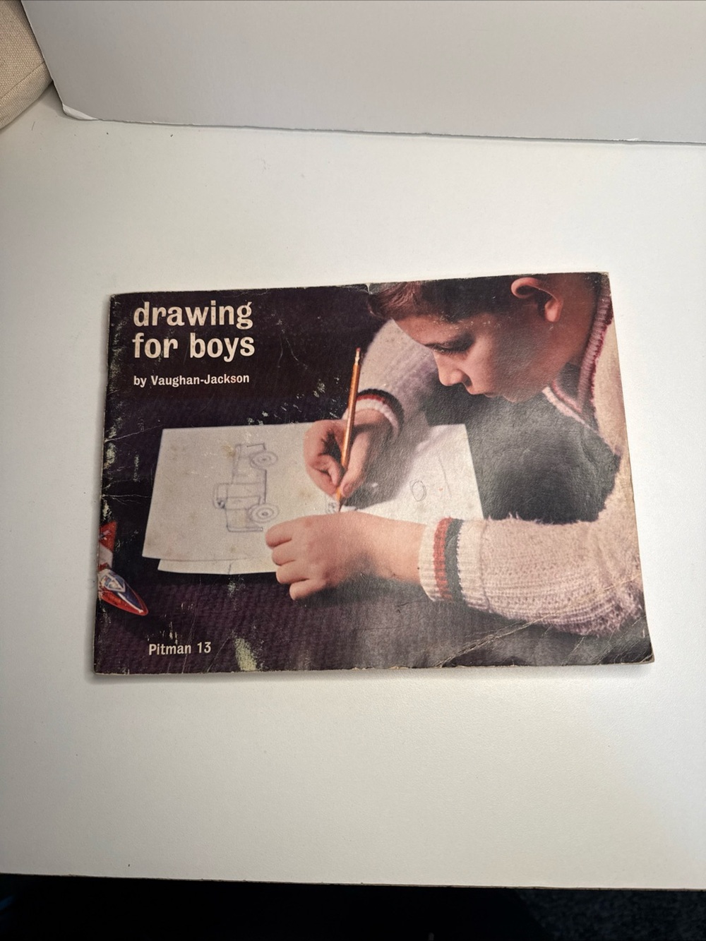 Drawing for Boys Instruction Book - Vintage Kids Art Guide artist instruction